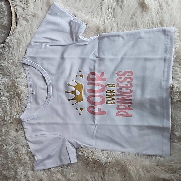 Girls Birthday Shirt 4T - Picture 1 of 2